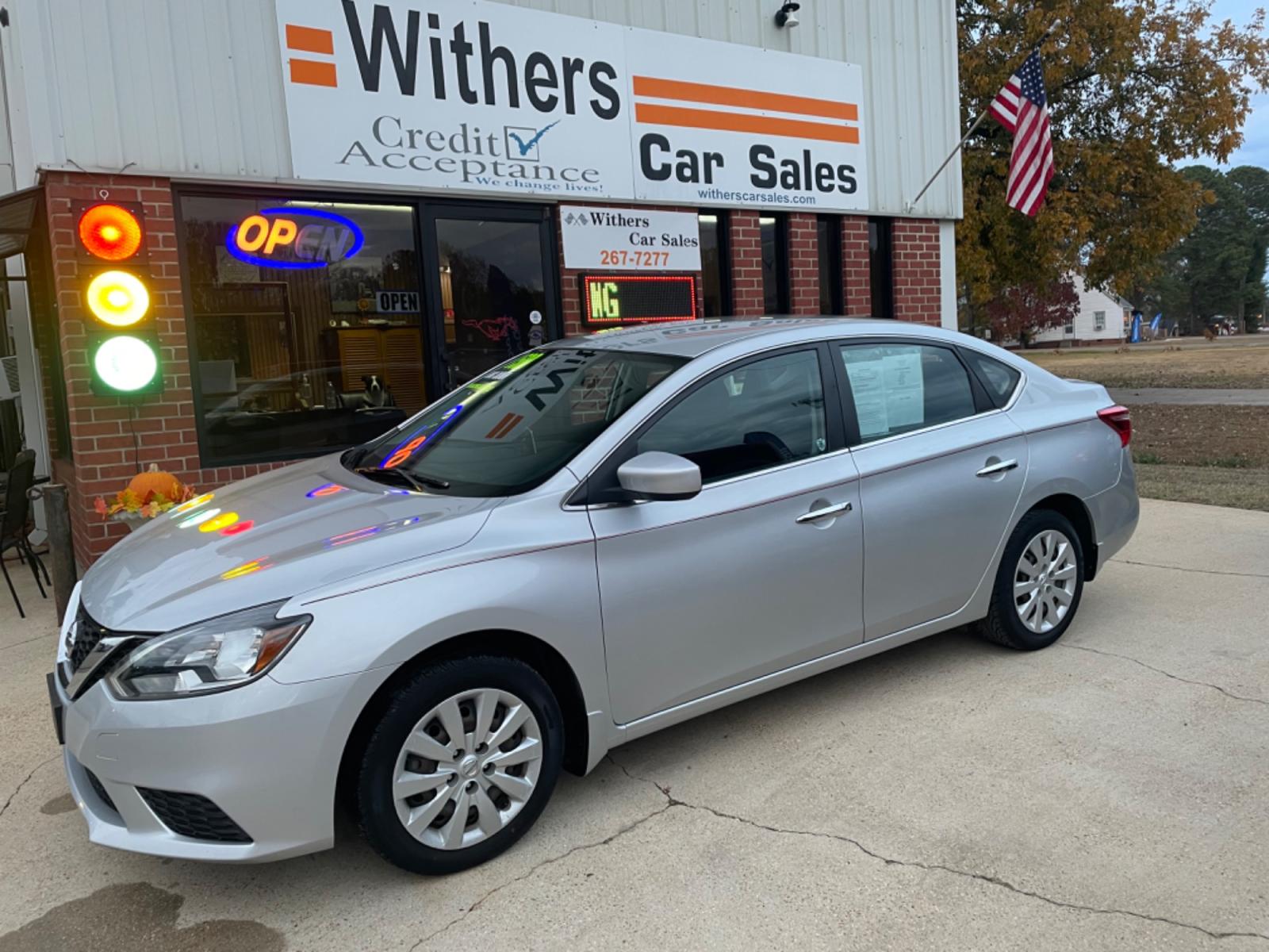 2017 Silver /Gray Nissan Sentra S 6MT (3N1AB7APXHY) with an 1.8L L4 SFI DOHC 16V engine, 6M transmission, located at 204 Hwy. 16 East, Carthage, MS, 39051, (601) 267-7277, 0.000000, 0.000000 - Photo #0